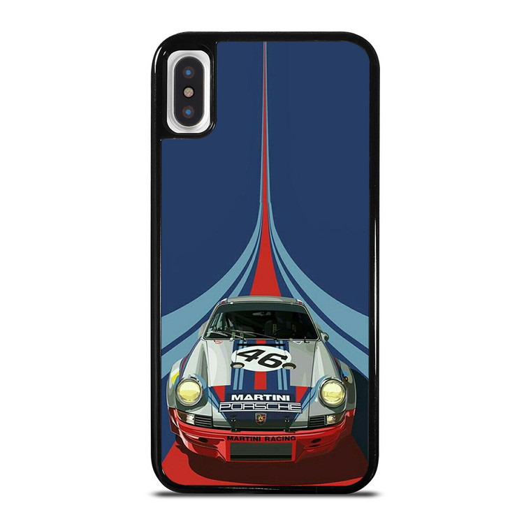 PORSCHE MARTINI RACING CAR LOGO 46 iPhone X / XS Case Cover