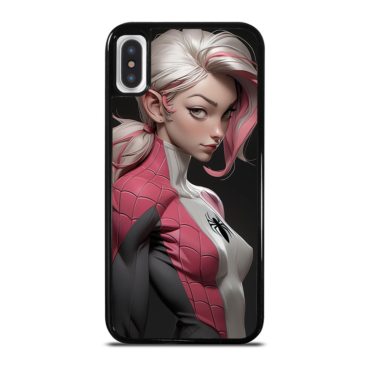 SEXY SPIDER GIRL MARVEL COMICS CARTOON iPhone X / XS Case Cover
