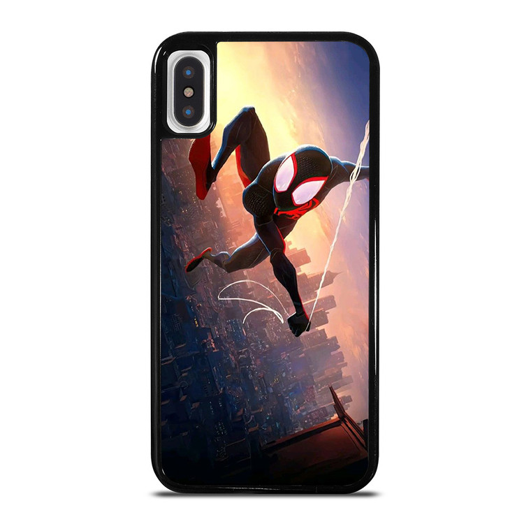 SPIDERMAN MILES MORALES ACROSS SPIDER-VERSE SWING iPhone X / XS Case Cover