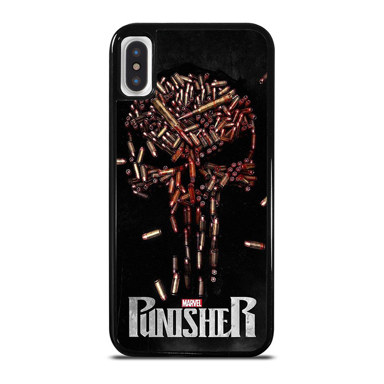 THE PUNISHER SKULL BULLET LOGO FRANK CASTLE MARVEL iPhone X / XS Case Cover