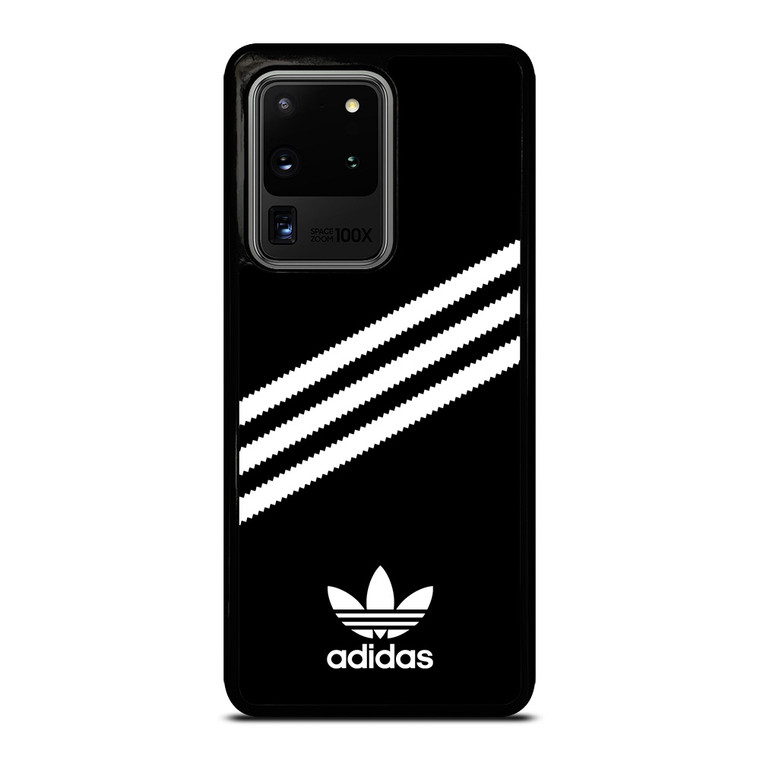 ADIDAS ORIGINALS STRIPES BLACK WHITE Samsung Galaxy S20 Ultra Case Cover