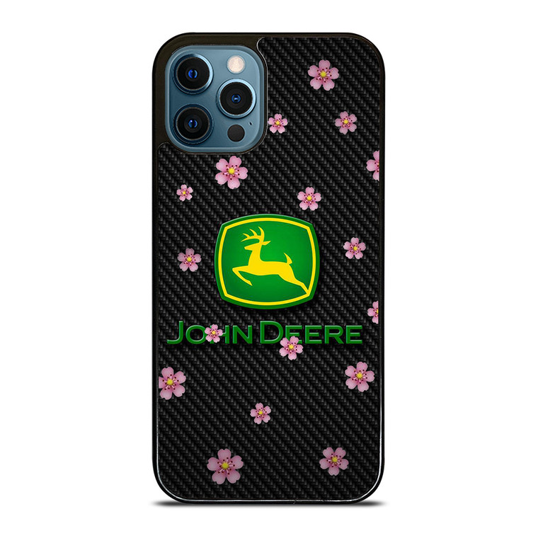 JOHN DEERE FLOWER CARBON iPhone 12 Pro Max Case Cover