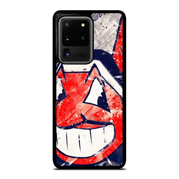 CLEVELAND INDIANS LOGO BASEBALL TEAM MLB ICON Samsung Galaxy S20 Ultra Case Cover