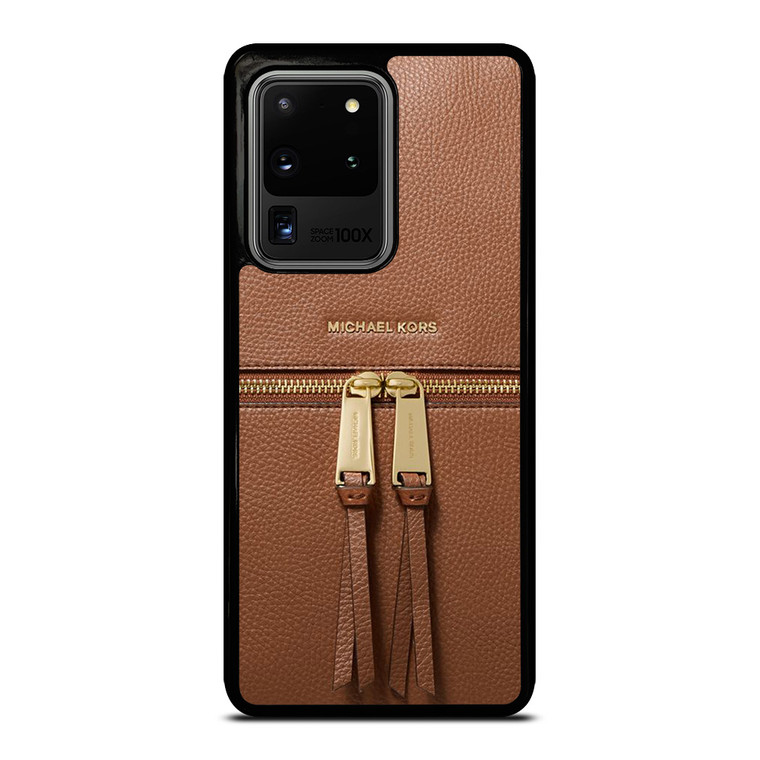MICHAEL KORS MK LOGO BACKPACK BAG BROWN Samsung Galaxy S20 Ultra Case Cover