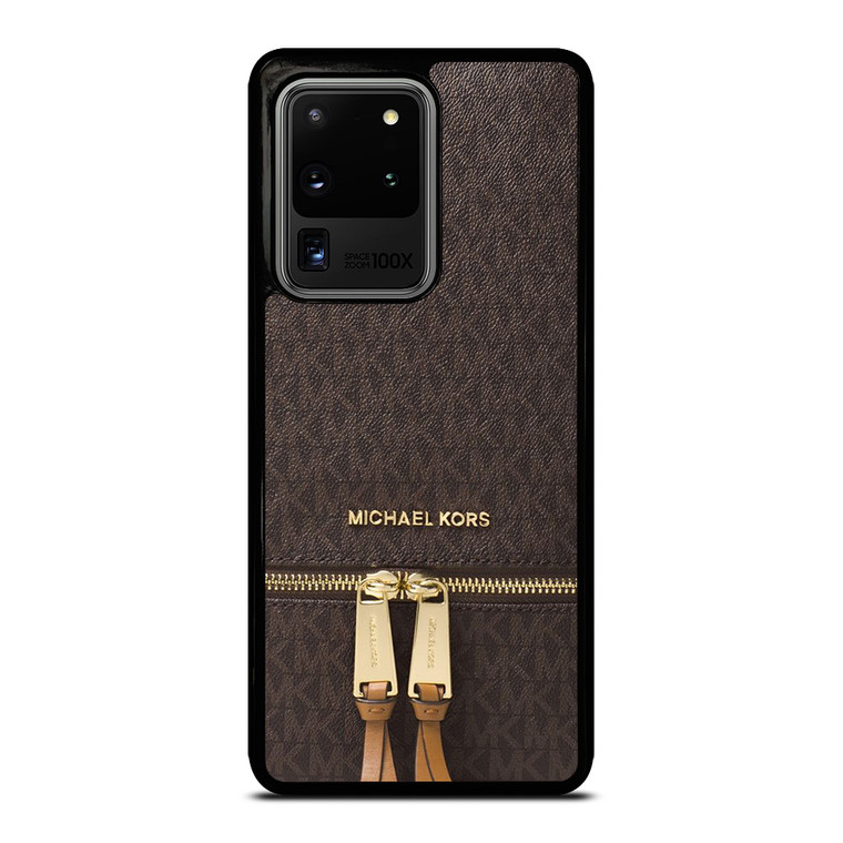 MICHAEL KORS MK LOGO BACKPACK BROWN BAG Samsung Galaxy S20 Ultra Case Cover