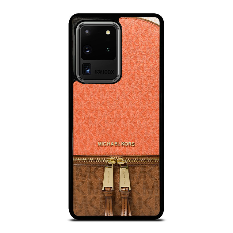 MICHAEL KORS MK LOGO BACKPACK ORANGE BAG Samsung Galaxy S20 Ultra Case Cover