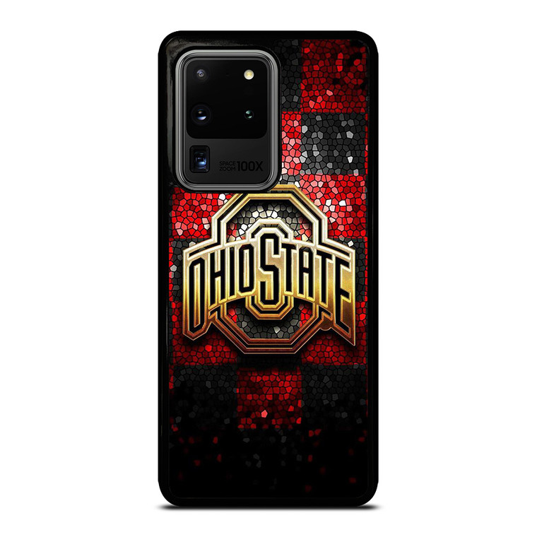 OHIO STATE LOGO FOOTBALL MOZAIC ICON Samsung Galaxy S20 Ultra Case Cover