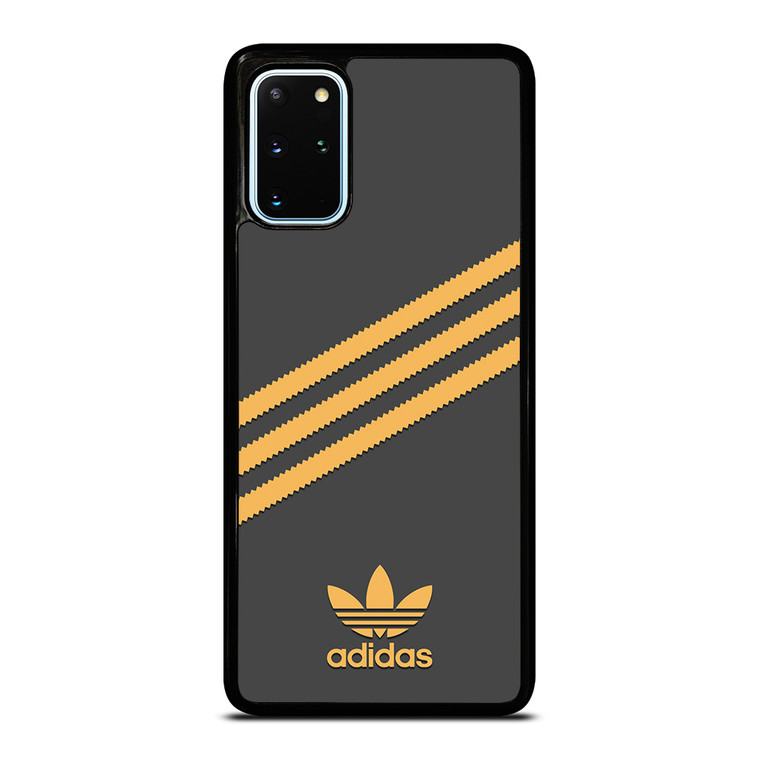 ADIDAS ORIGINALS STRIPES BLACK ORANGE Samsung Galaxy S20 Plus Case Cover
