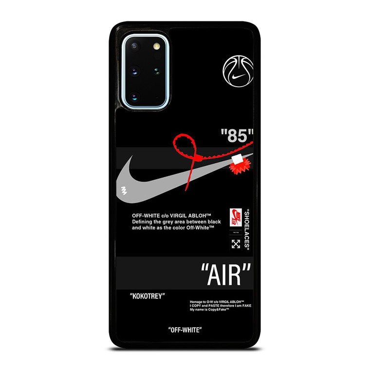 NIKE SHOES X OFF WHITE BLACK 85 Samsung Galaxy S20 Plus Case Cover