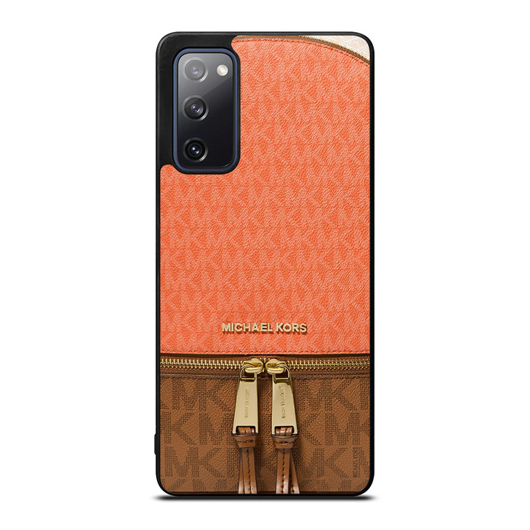 MICHAEL KORS MK LOGO BACKPACK ORANGE BAG Samsung Galaxy S20 FE Case Cover