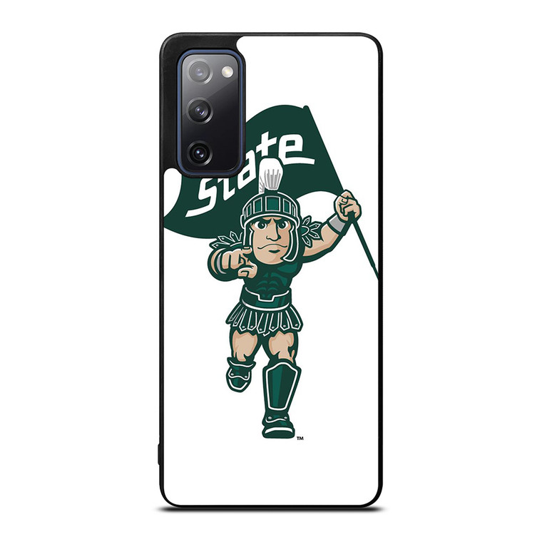 MICHIGAN STATE SPARTANS LOGO FOOTBALL MASCOT Samsung Galaxy S20 FE Case Cover