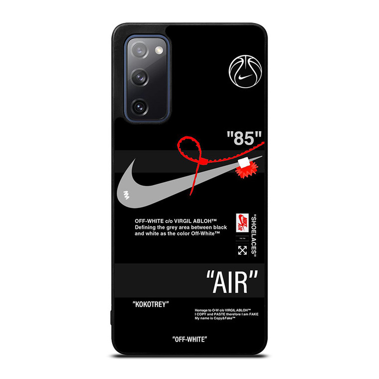 NIKE SHOES X OFF WHITE BLACK 85 Samsung Galaxy S20 FE Case Cover