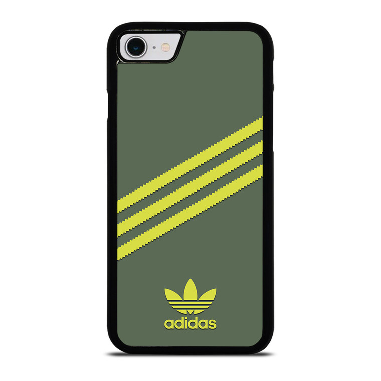ADIDAS ORIGINALS STRIPES GREEN YELLOW iPhone SE 2022 Case Cover
