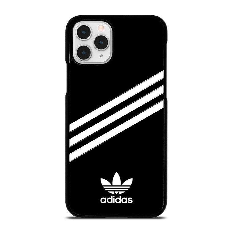 ADIDAS ORIGINALS STRIPES BLACK WHITE iPhone 11 Pro Case Cover