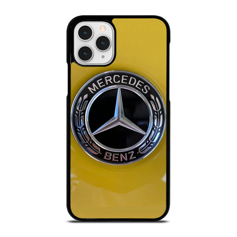 MERCEDES BENZ CAR LOGO YELLOW ICON iPhone 11 Pro Case Cover