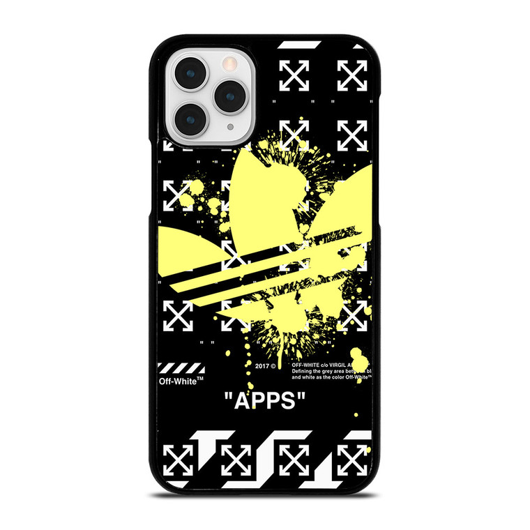 OFF WHITE X ADIDAS YELLOW iPhone 11 Pro Case Cover