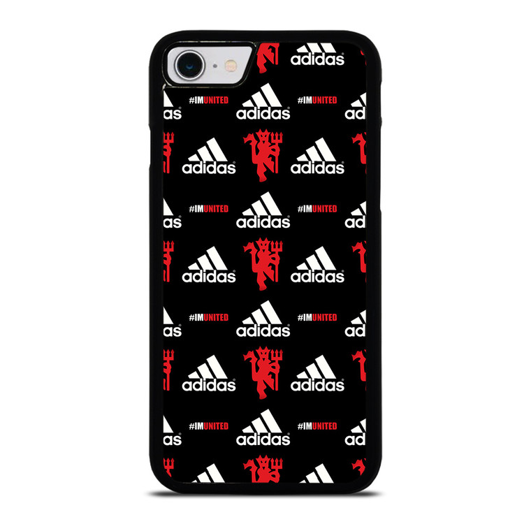 MANCHESTER UNITED ADIDAS PATTERN iPhone SE 2022 Case Cover