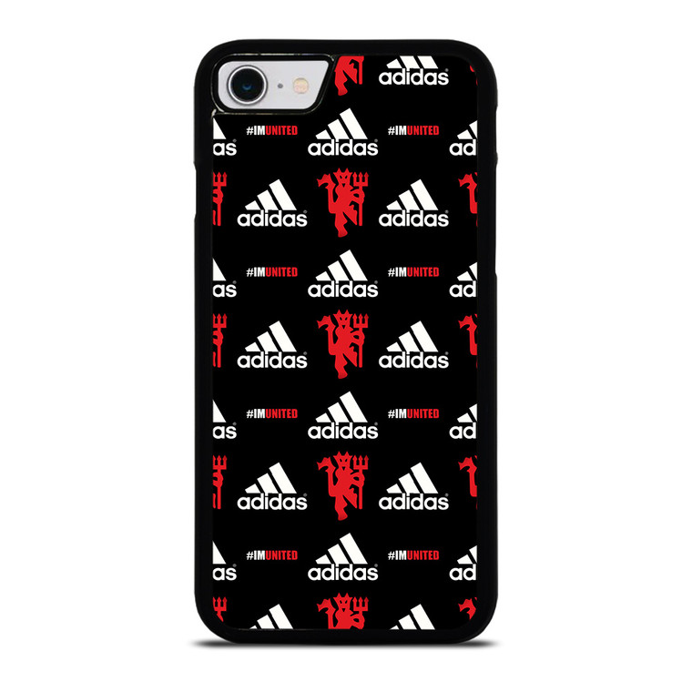 MANCHESTER UNITED ADIDAS PATTERN iPhone SE 2022 Case Cover MANCHESTER UNITED ADIDAS PATTERN iPhone SE 2022 Case Cover