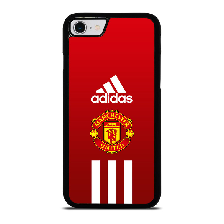 MANCHESTER UNITED FC ADIDAS STRIPES iPhone SE 2022 Case Cover