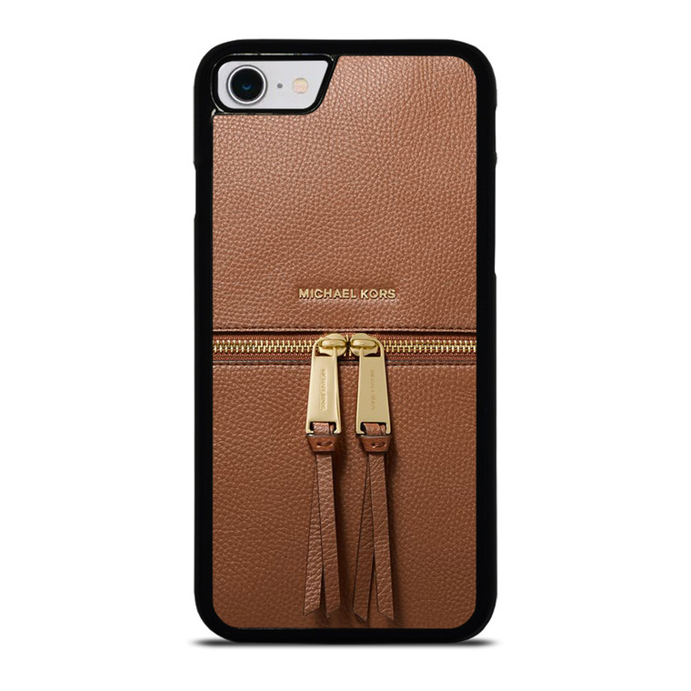 MICHAEL KORS MK LOGO BACKPACK BAG BROWN iPhone SE 2022 Case Cover