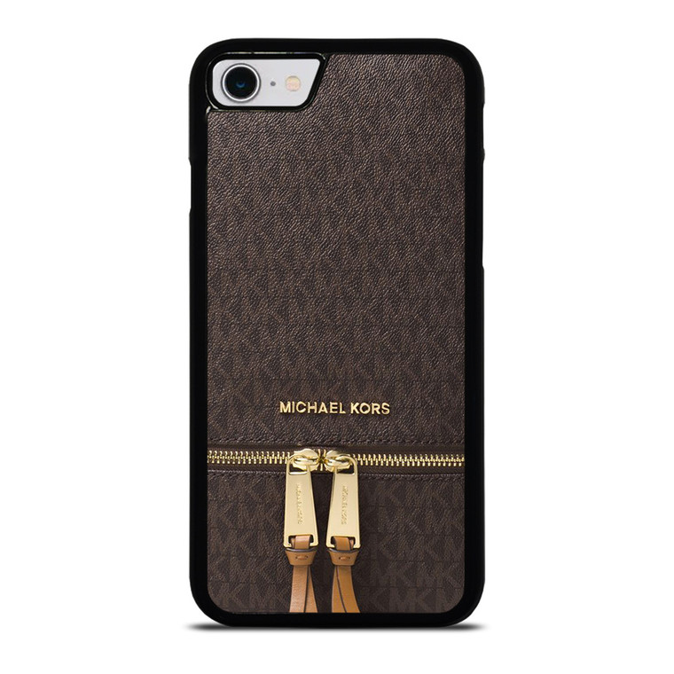 MICHAEL KORS MK LOGO BACKPACK BROWN BAG iPhone SE 2022 Case Cover