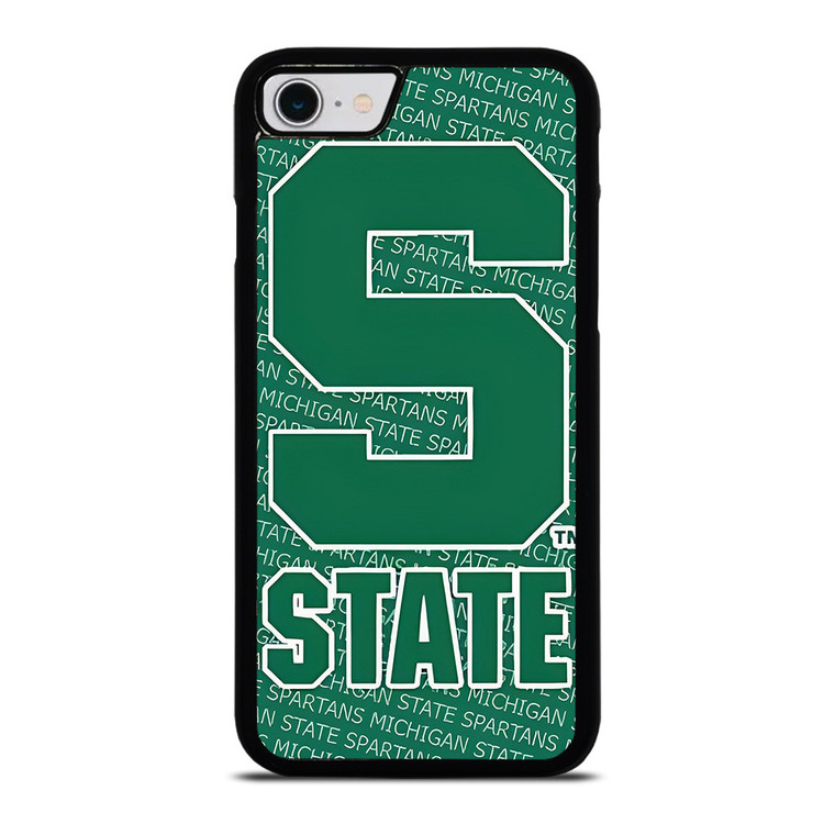 MICHIGAN STATE SPARTANS LOGO FOOTBALL EMBLEM iPhone SE 2022 Case Cover