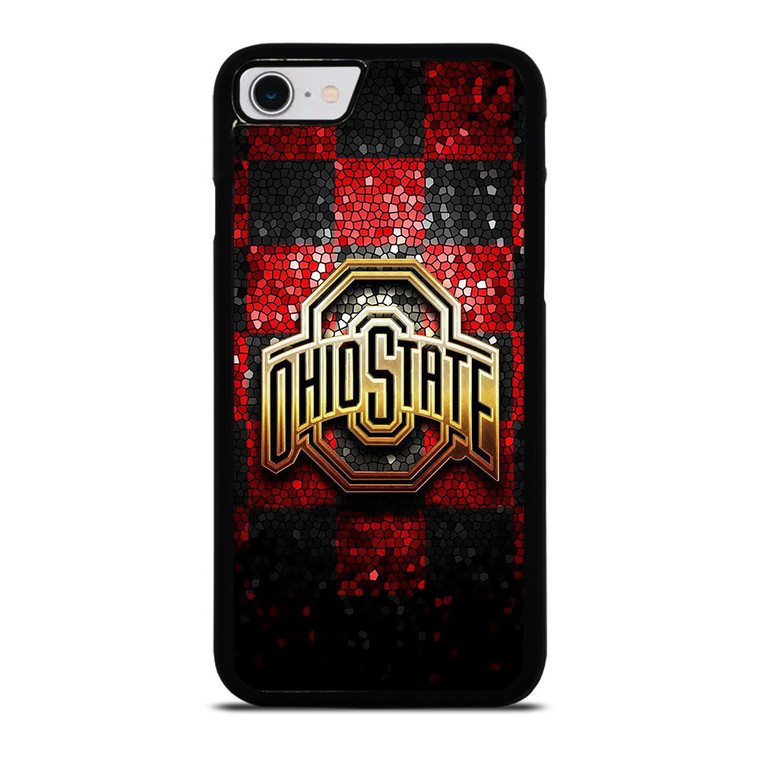 OHIO STATE LOGO FOOTBALL MOZAIC ICON iPhone SE 2022 Case Cover