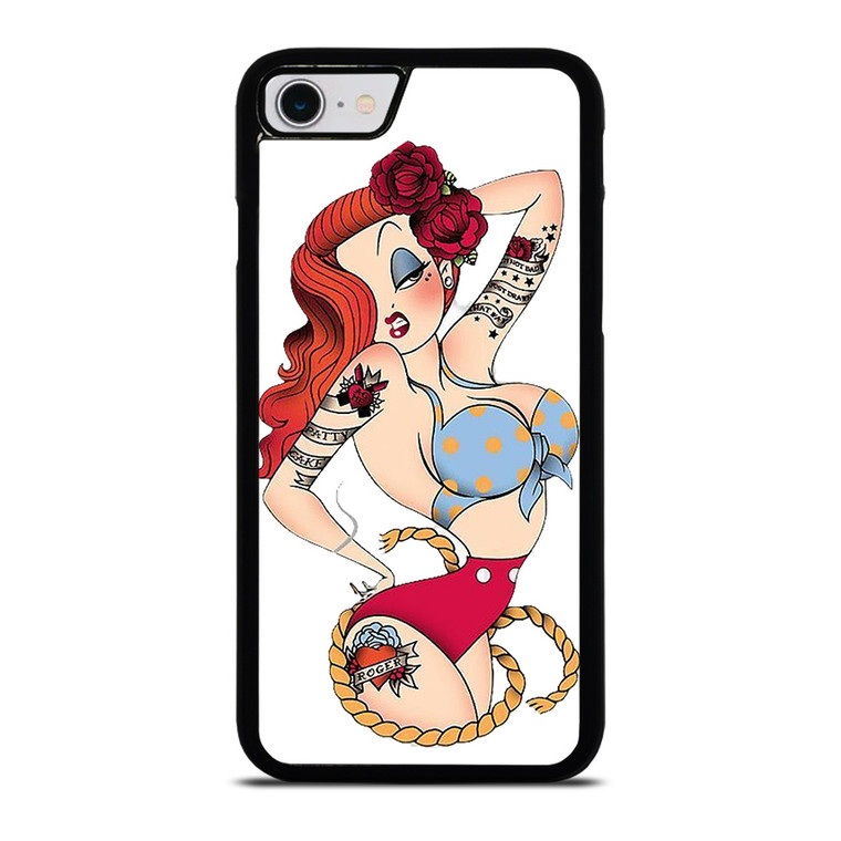 SAILOR JERRY TATTOO JESSICA RABBIT iPhone SE 2022 Case Cover SAILOR JERRY TATTOO JESSICA RABBIT iPhone SE 2022 Case Cover