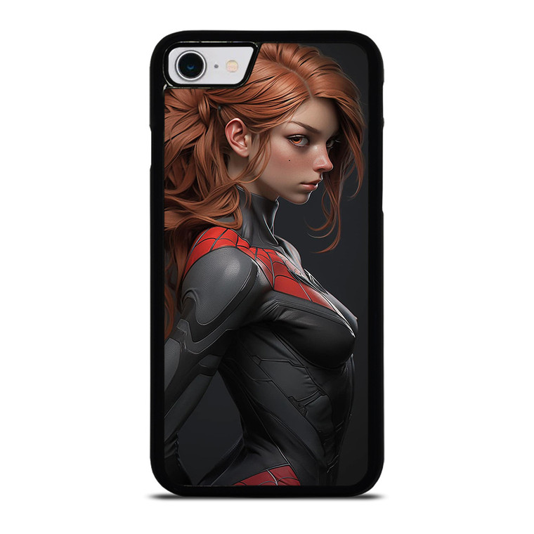 SEXY CARTOON SPIDER GIRL MARVEL COMICS iPhone SE 2022 Case Cover