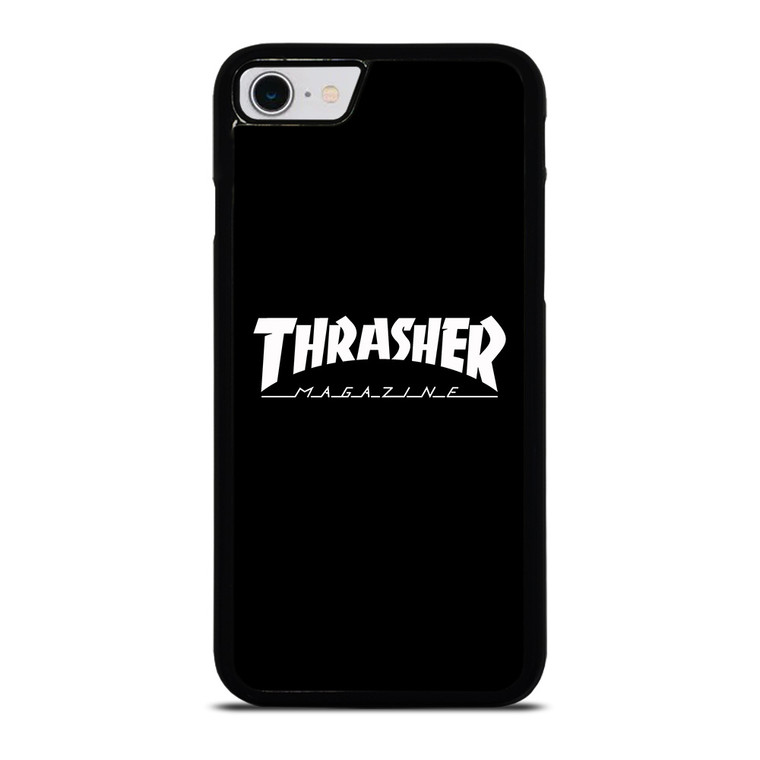 THRASHER SKATEBOARD MAGAZINE BLACK iPhone SE 2022 Case Cover