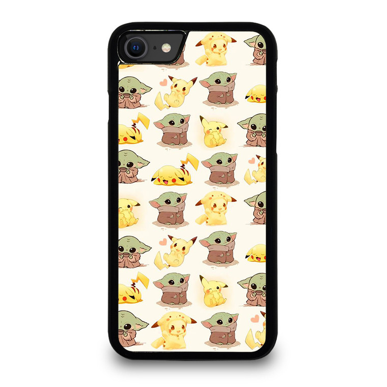 BABY YODA STAR WARS PIKACHU POKEMON iPhone SE 2020 Case Cover BABY YODA STAR WARS PIKACHU POKEMON iPhone SE 2020 Case Cover
