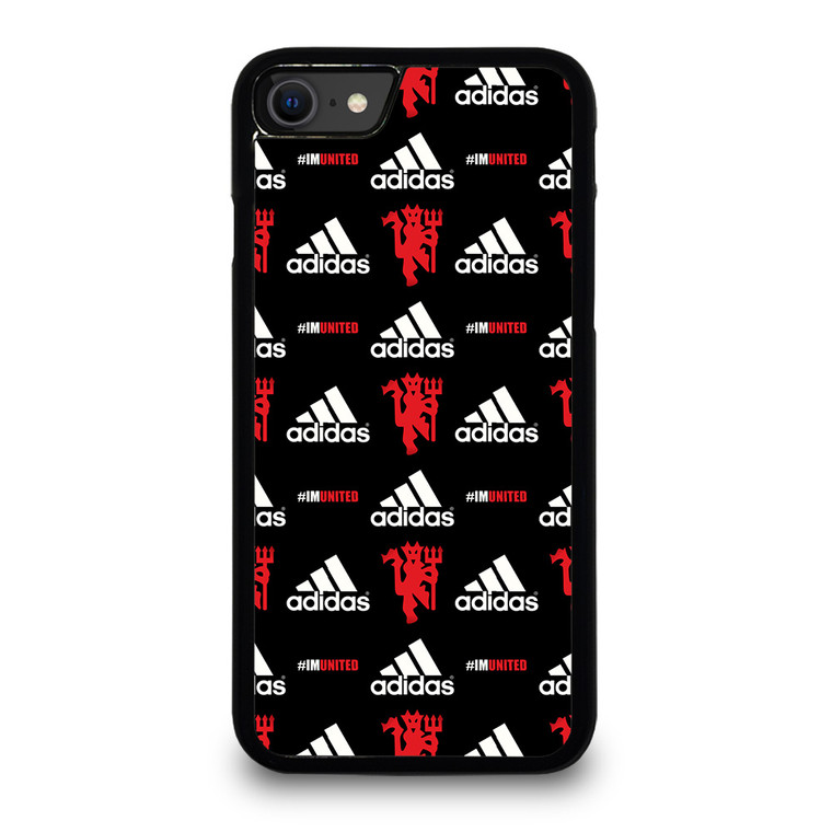MANCHESTER UNITED ADIDAS PATTERN iPhone SE 2020 Case Cover