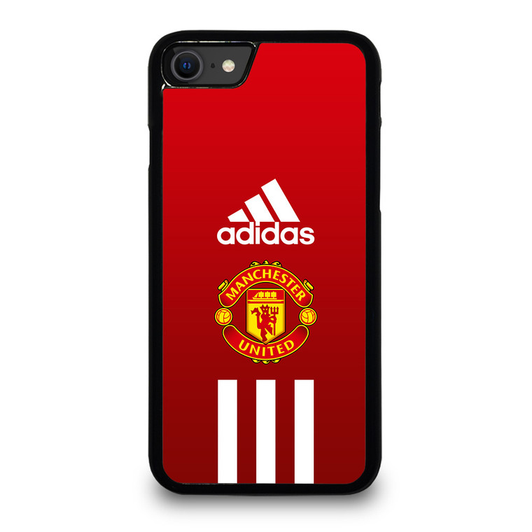 MANCHESTER UNITED FC ADIDAS STRIPES iPhone SE 2020 Case Cover
