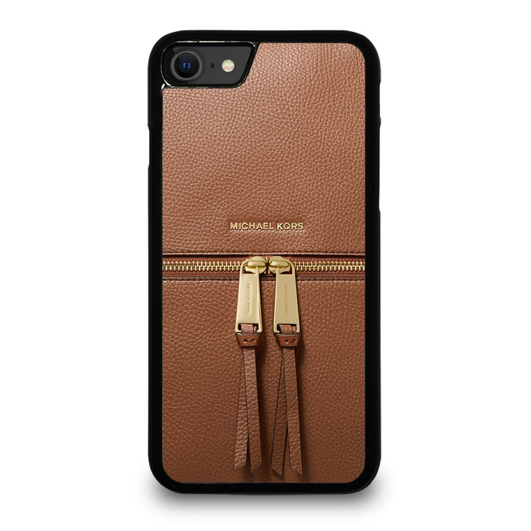 MICHAEL KORS MK LOGO BACKPACK BAG BROWN iPhone SE 2020 Case Cover