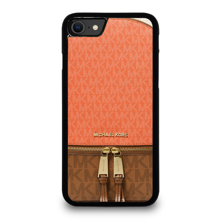 MICHAEL KORS MK LOGO BACKPACK ORANGE BAG iPhone SE 2020 Case Cover