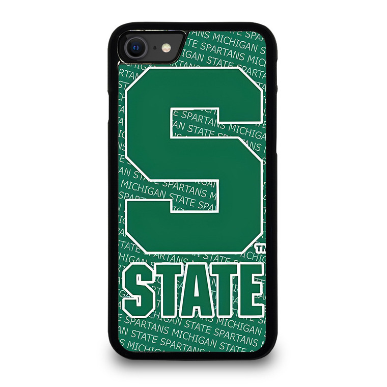 MICHIGAN STATE SPARTANS LOGO FOOTBALL EMBLEM iPhone SE 2020 Case Cover