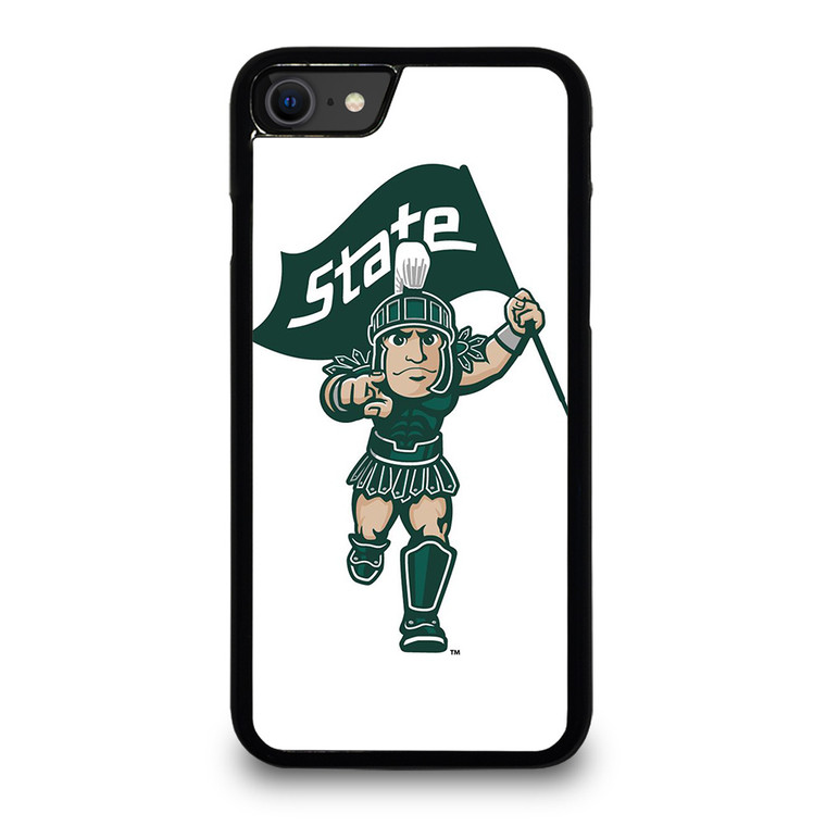 MICHIGAN STATE SPARTANS LOGO FOOTBALL MASCOT iPhone SE 2020 Case Cover