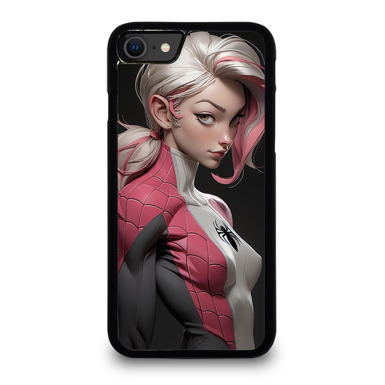 SEXY SPIDER GIRL MARVEL COMICS CARTOON iPhone SE 2020 Case Cover