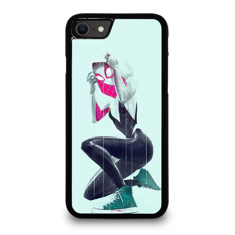 SPIDER VERSE SPIDER GWEN SPIDER WOMAN iPhone SE 2020 Case Cover SPIDER VERSE SPIDER GWEN SPIDER WOMAN iPhone SE 2020 Case Cover