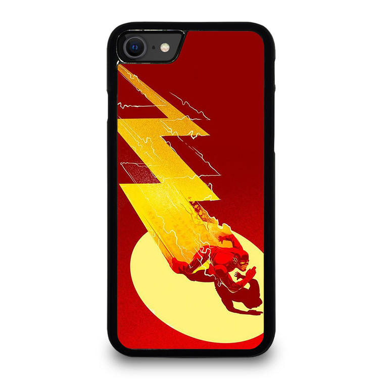 THE FLASH LOGO ART CARTOON iPhone SE 2020 Case Cover