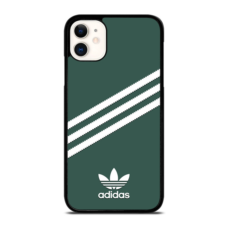ADIDAS ORIGINALS STRIPES GREEN iPhone 11 Case Cover