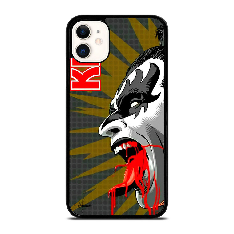 GENE SIMMONS KISS BAND ART iPhone 11 Case Cover GENE SIMMONS KISS BAND ART iPhone 11 Case Cover