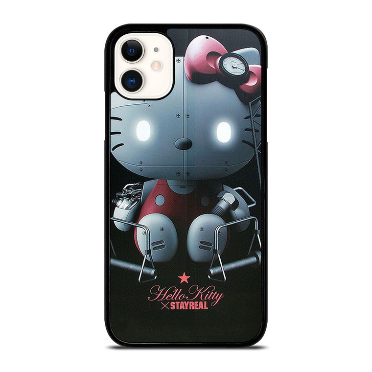 HELLO KITTY STAYREAL ROBOT iPhone 11 Case Cover HELLO KITTY STAYREAL ROBOT iPhone 11 Case Cover