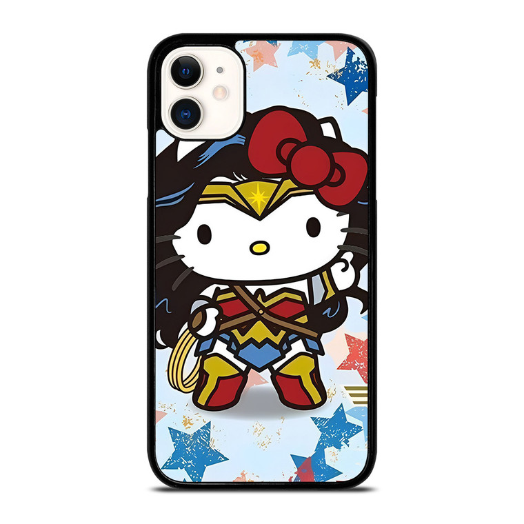 HELLO KITTY WONDER WOMAN KITTY iPhone 11 Case Cover