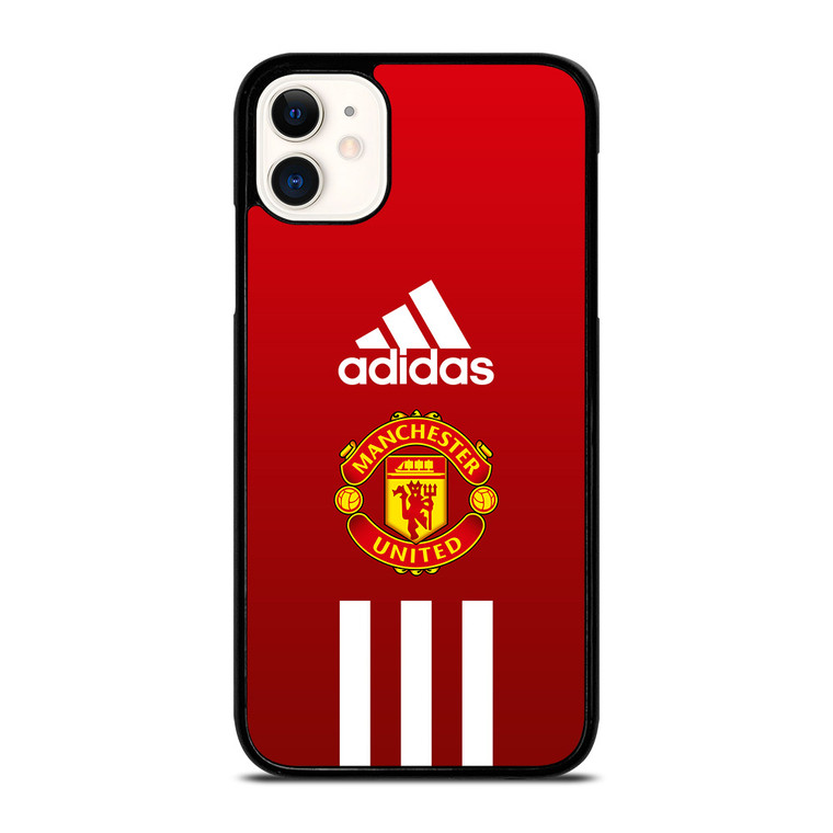 MANCHESTER UNITED FC ADIDAS STRIPES iPhone 11 Case Cover