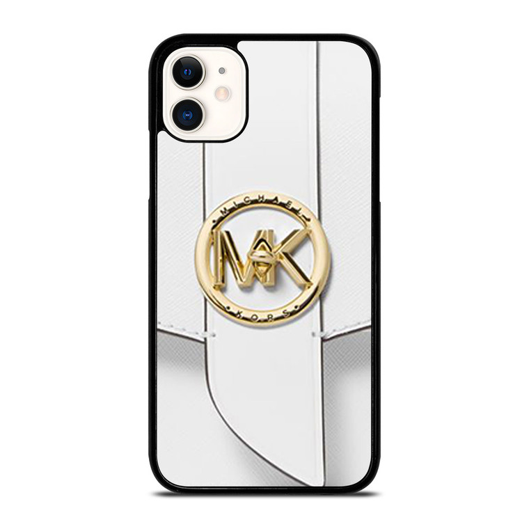 MICHAEL KORS LOGO MK WHITE HAND BAG EMBLEM iPhone 11 Case Cover