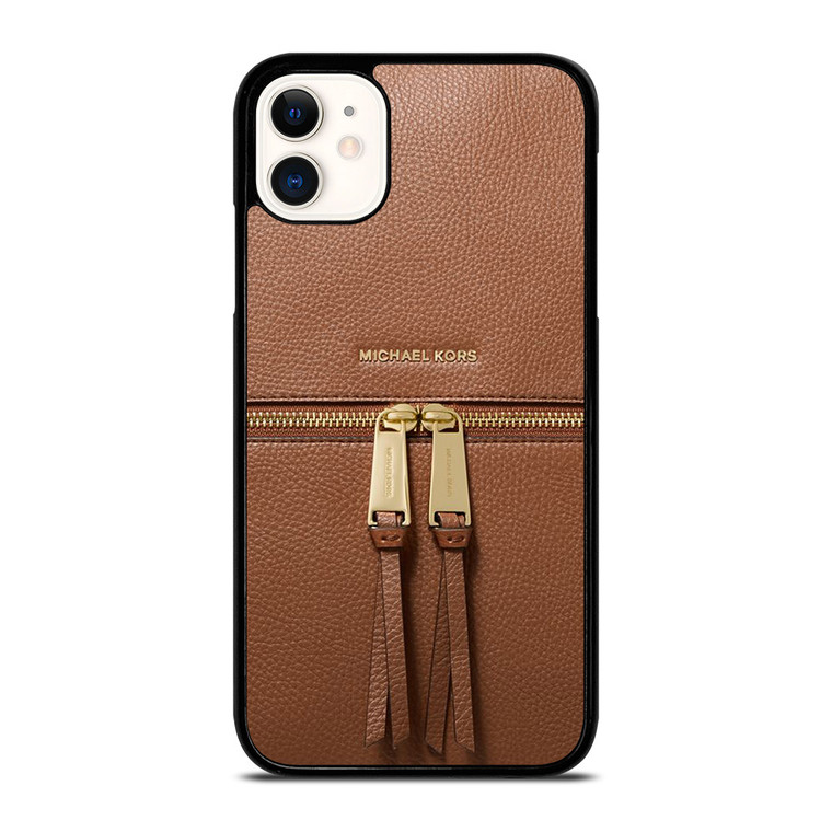 MICHAEL KORS MK LOGO BACKPACK BAG BROWN iPhone 11 Case Cover