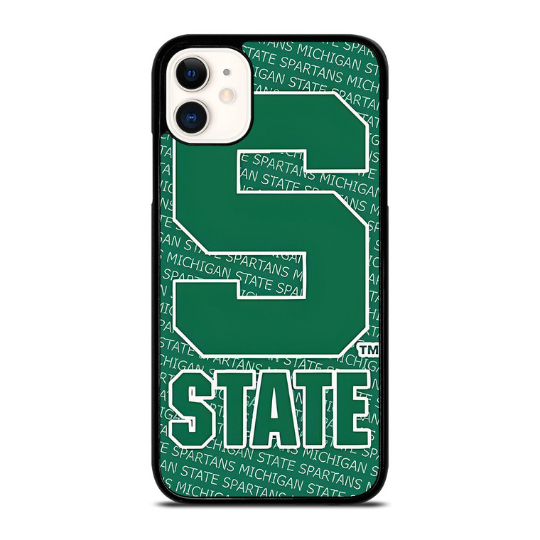 MICHIGAN STATE SPARTANS LOGO FOOTBALL EMBLEM iPhone 11 Case Cover