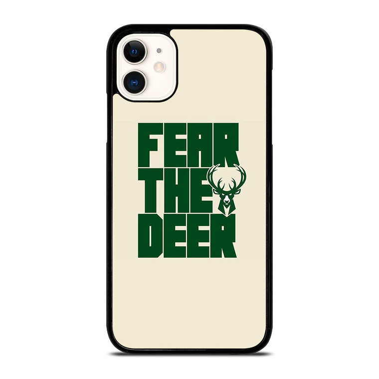 MILWAUKEE BUCKS LOGO BASKETBALL FEAR THE DEER iPhone 11 Case Cover