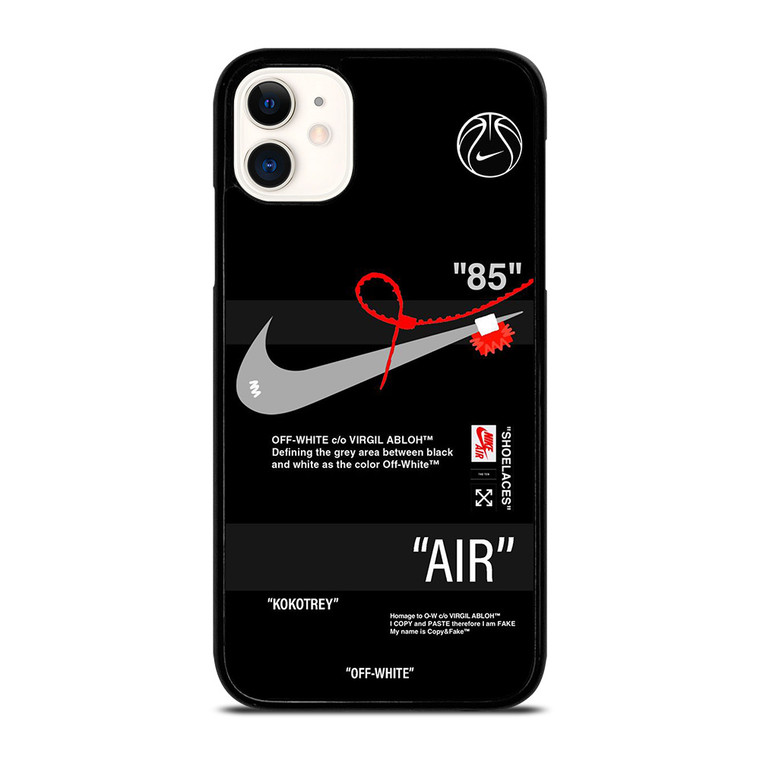 NIKE AIR JORDAN OFF WHITE SHOE LOGO iPhone 11 Case Cover